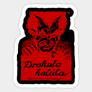 Drakula Halala (1921) Film Poster Sticker